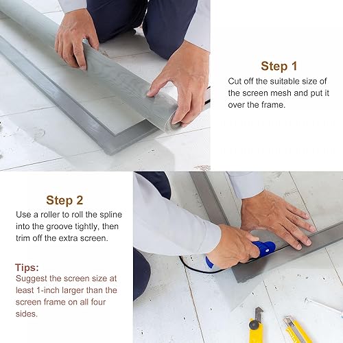 Miniatura 5 de uxcell Estriado de pantalla, 39.4 ft39.37 pies de longitud de PVC Sellado Retenedor de pantalla de ventana, 0.138 in OD Negro