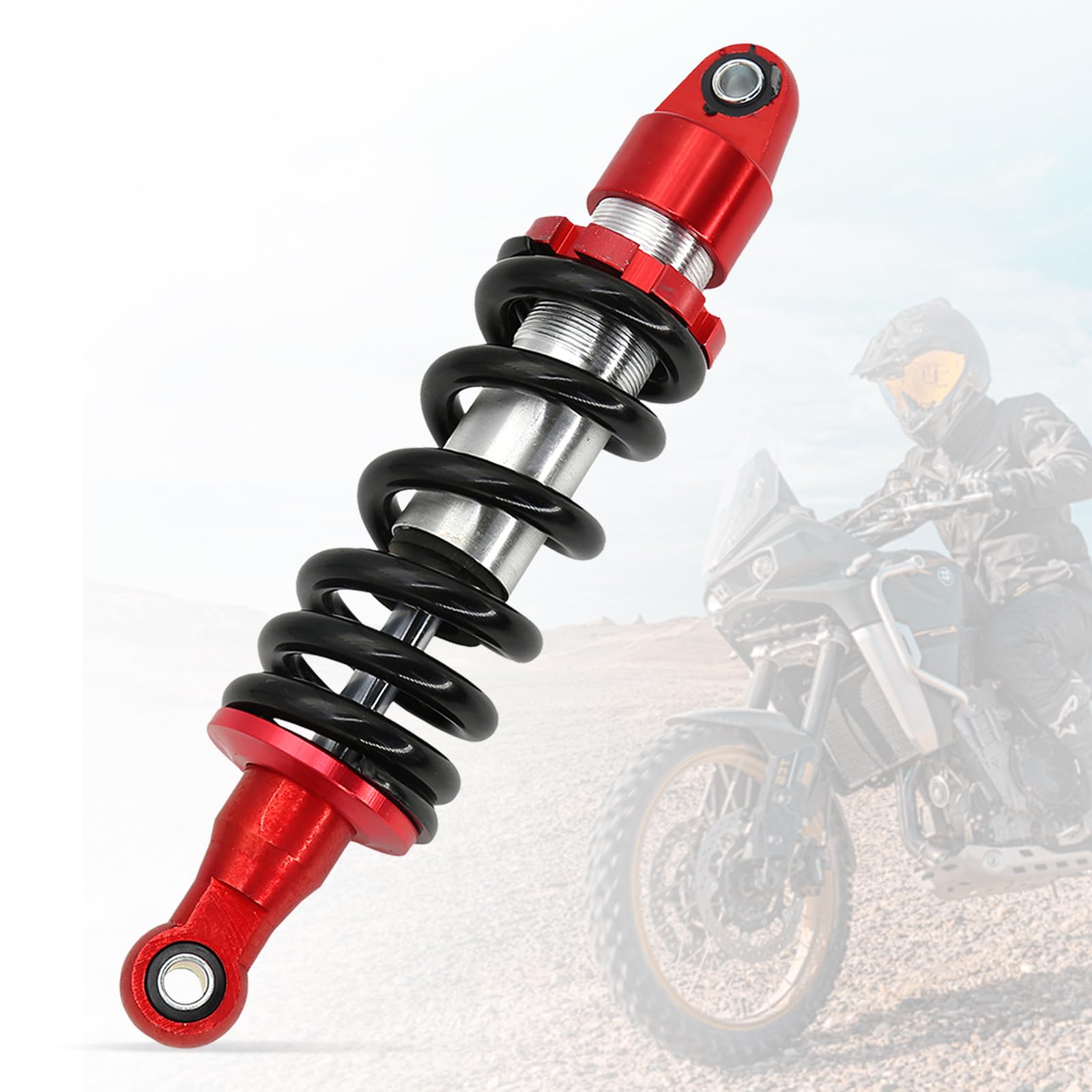 Amortisseur, Amortisseur Arrière de Moto 280mm Universel Amortissement Suspension Amortisseurs à Ressort avec Conception D'amortissement Optimisée pour Quads Karts et Divers Autres Types de Véhicules