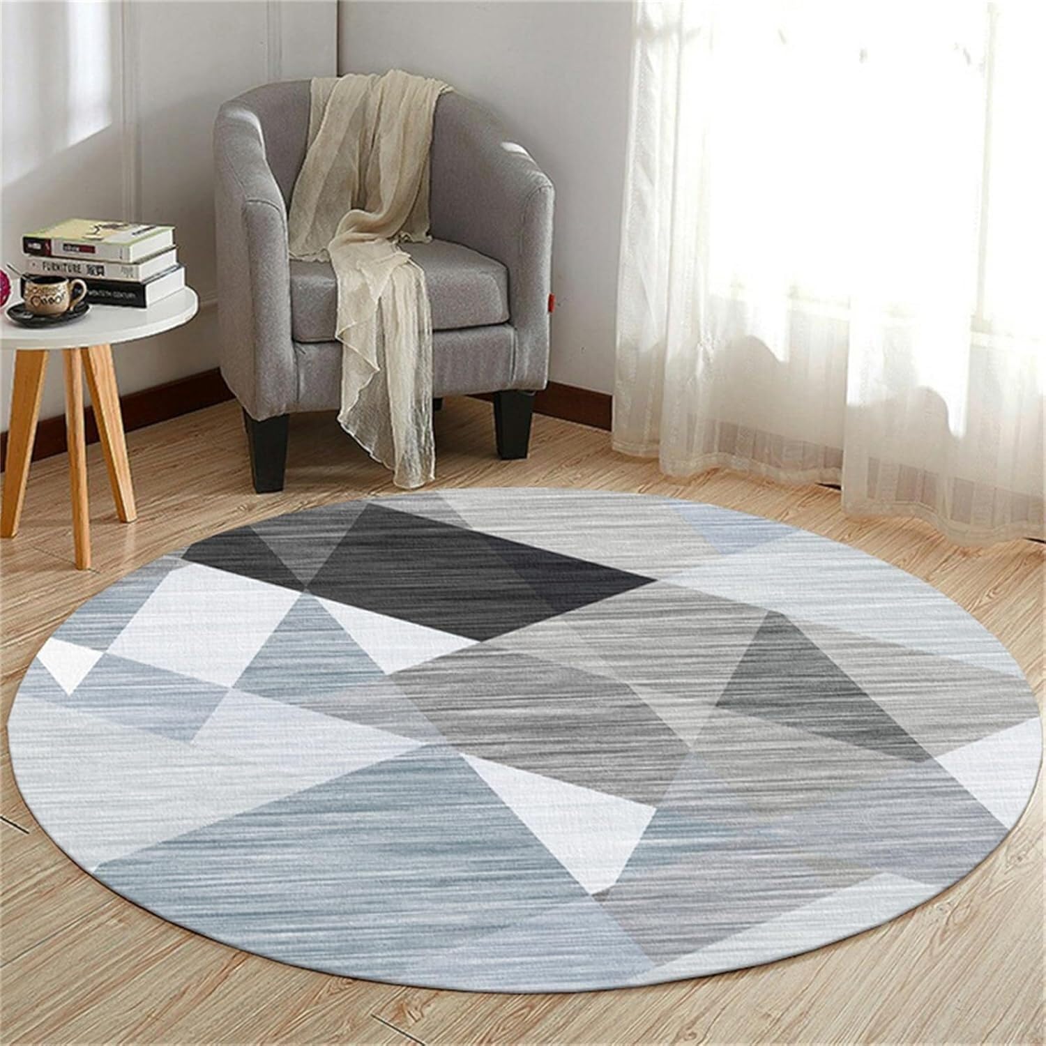 Tapis de chaise de jeu rond anti-rayures 140cm pour protéger le parquet