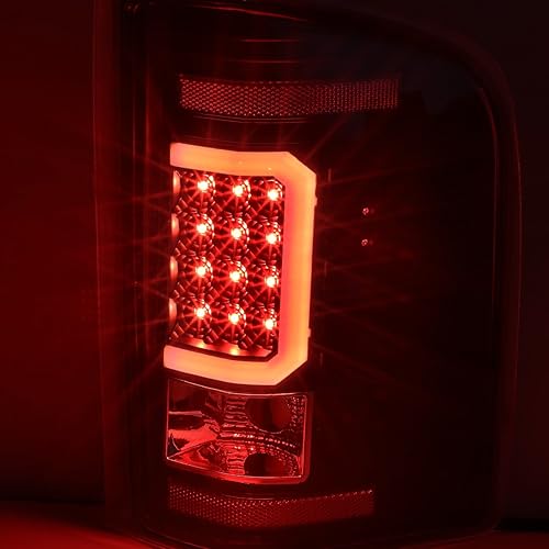 Miniatura 3 de DNA MOTORING TL-CSIL07-LED-RD3D-BK-SM - Conjunto de luz trasera LED 3D para lado del conductor y del pasajero compatible con Chevy Silverado 1500