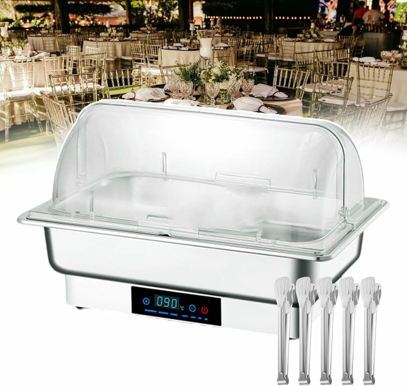 Chauffer les grandes aliments : serveur de buffet et radiateur Trans Lib 5 bacs
