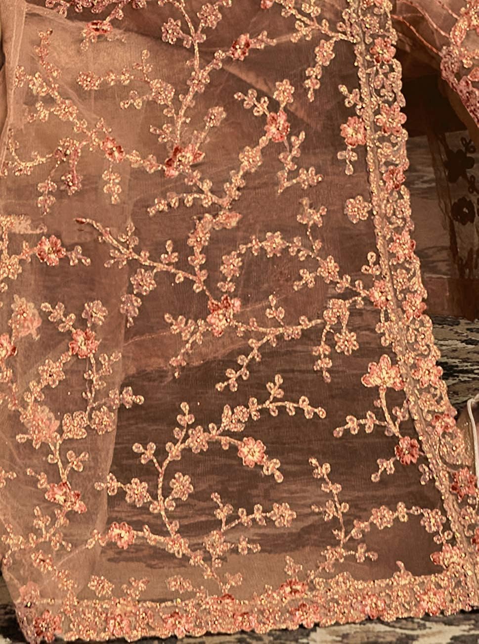 Indian Salwar Kameez for Women Embroidered Long Jacket Style Suit with Pant & Inner Bollywood Style Anarkali Set