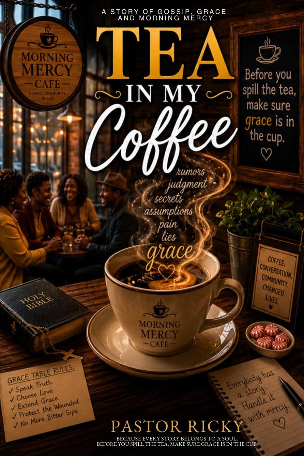 Tea in my Coffee: Where Gossip Meets Grace - When Gossip Becomes Testimony - Word, Wounds, and Grace - The Healing Power of Truth and Mercy - A Novel About Grace, Gossip, and Growth