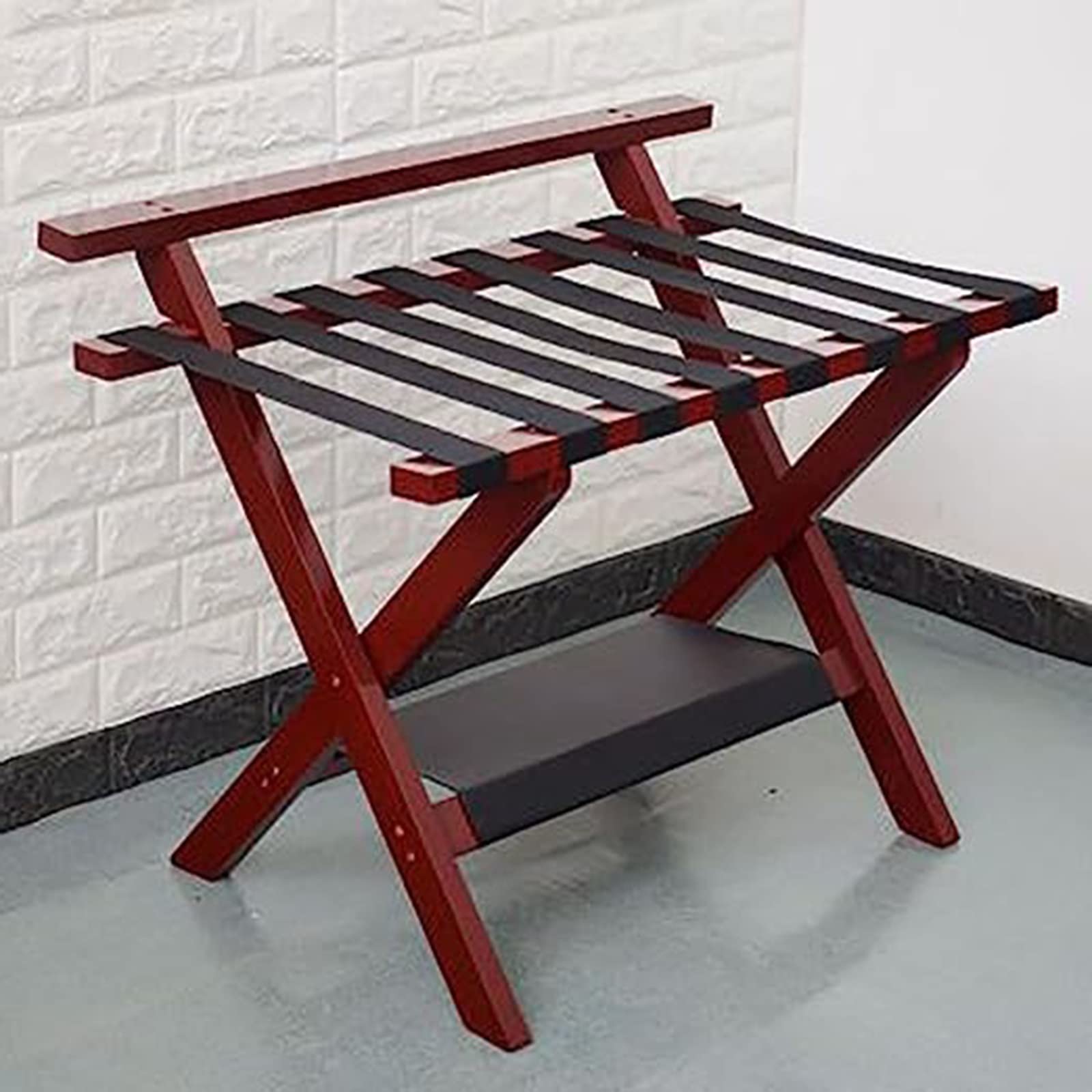 Portabagagli Pieghevole In Metallo Per Hotel E Casa - Supporto Valigie Con Ruote, 28x25x26 Cm - Foto 4