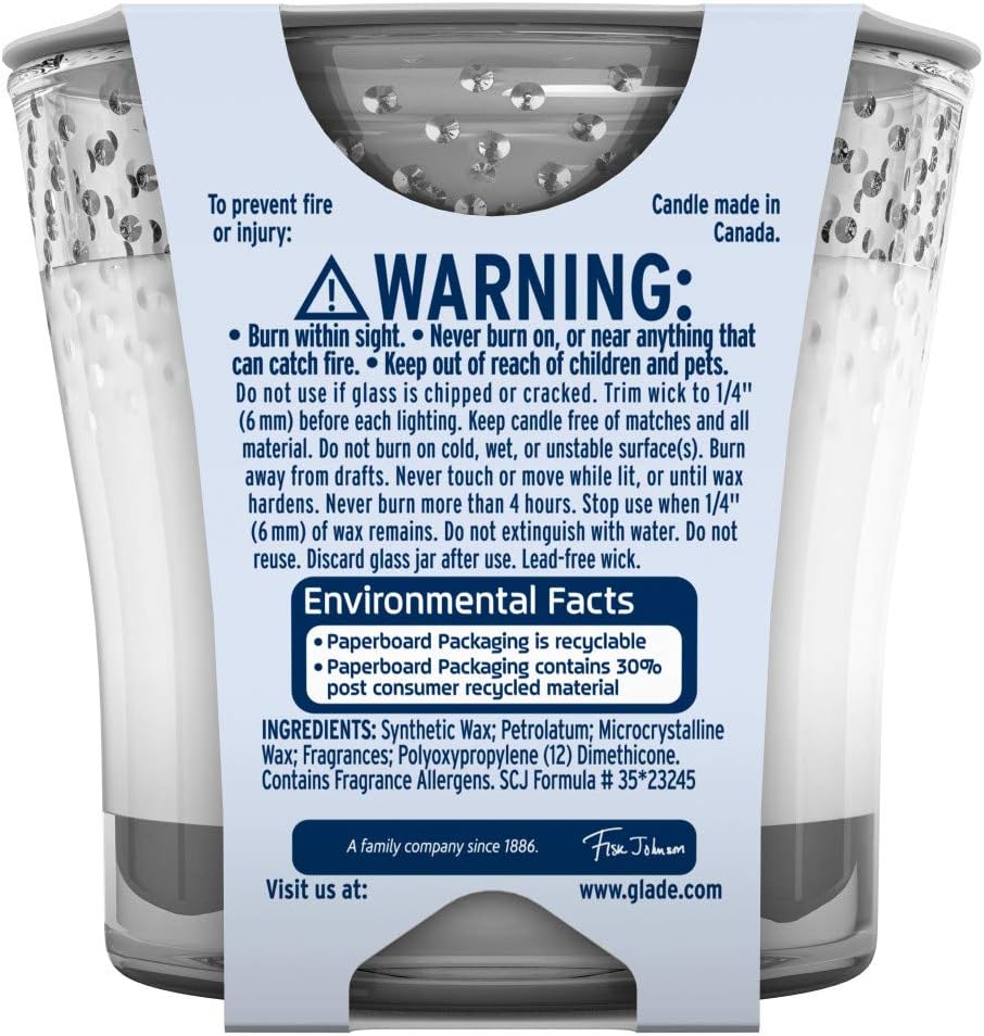 Glade Candle Jar, Air Freshener, Radiant Berries, 3.4 Oz: Health & Personal Care