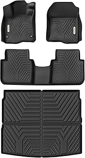 YITAMOTOR Floor Mats & Cargo Liner Fit for Honda CR-V 2026 2025 2024 2023, All Weather TPE Custom Fit for CRV (Include Hybrid Models) Floor Liners with Cargo Mat (Upper Position) Full Set, Black