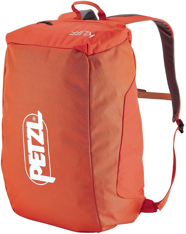 Bolsa para cuerda de escalada KLIFF - Rojo/Naranja | Bolsa para cuerdas para escalada deportiva de 36 litros con lona extraíble