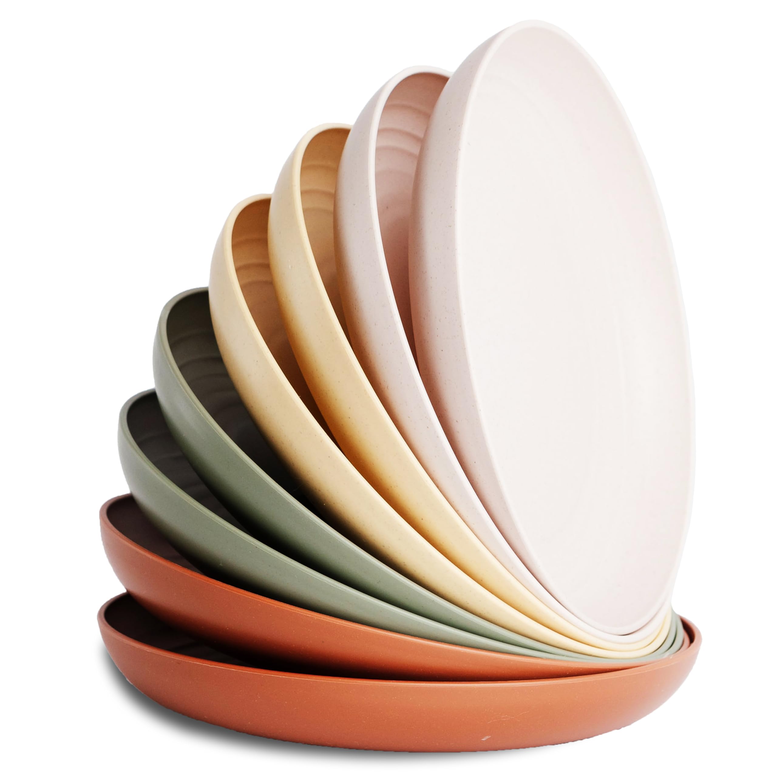 Nook Theory Wheat Straw Plates (8-Pack, Boho 9')