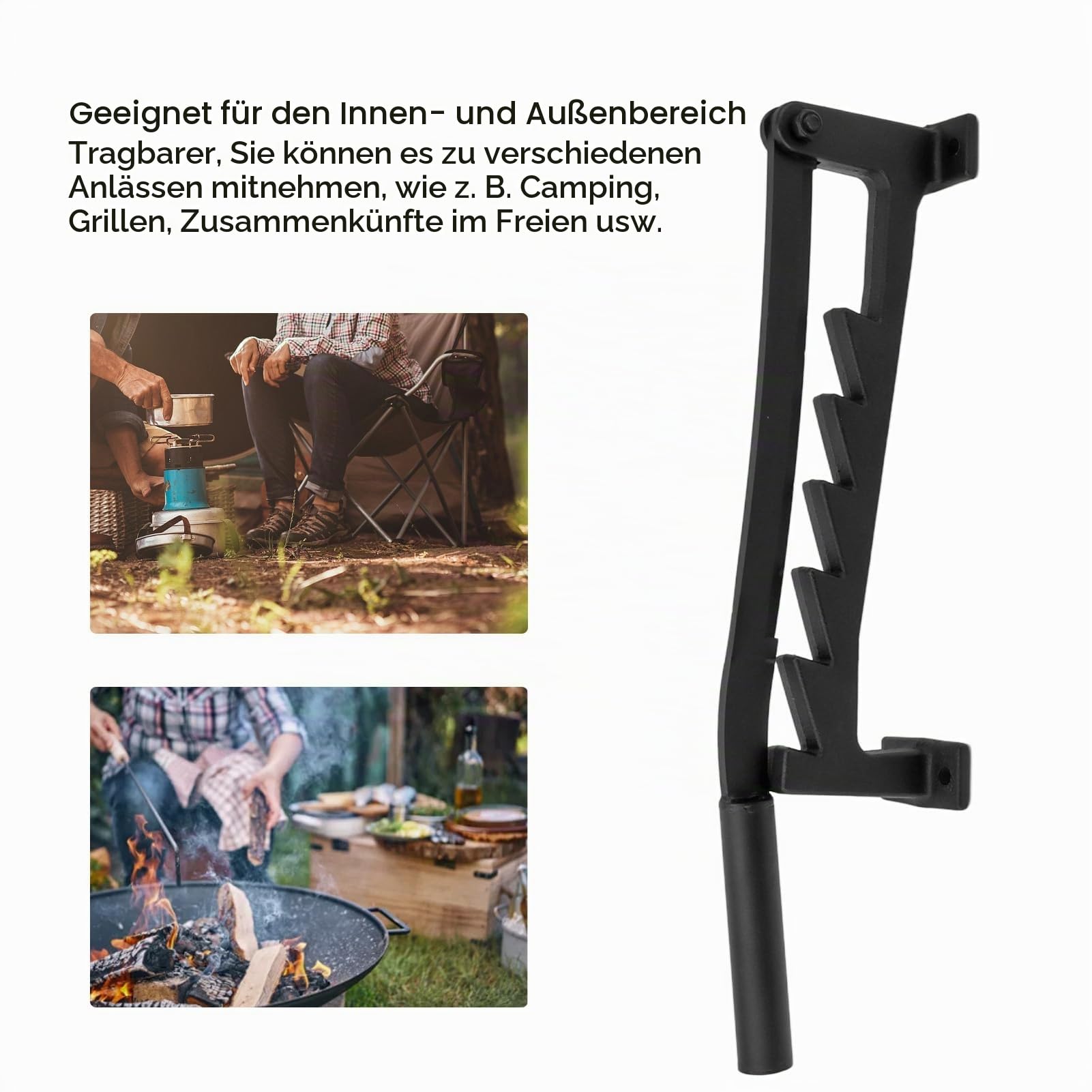 Holzspalter Manueller, Axt Holz Spalten Wandhalterung Brennholzspalter Brennholz-Anzündspalter Wood Splitter Anzündkacker Feuerknacker Outdoor Anzündholz Feuerholz