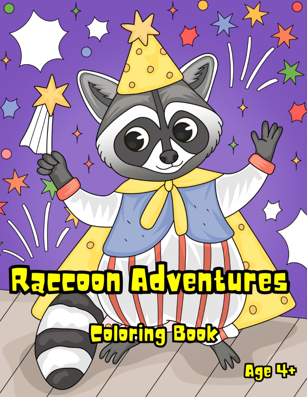 Raccoon Adventures: Coloring Book for Kids:Fun Activities,Cute Scenes & Creative Fun for Ages 4-8