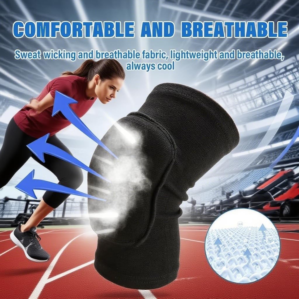 Volleyball Knee Pads and Elbow Brace Pads, Arm and Knee Protection Sleeves Set for Kids Youth Yoga Dance Football Basketball Running (Small)