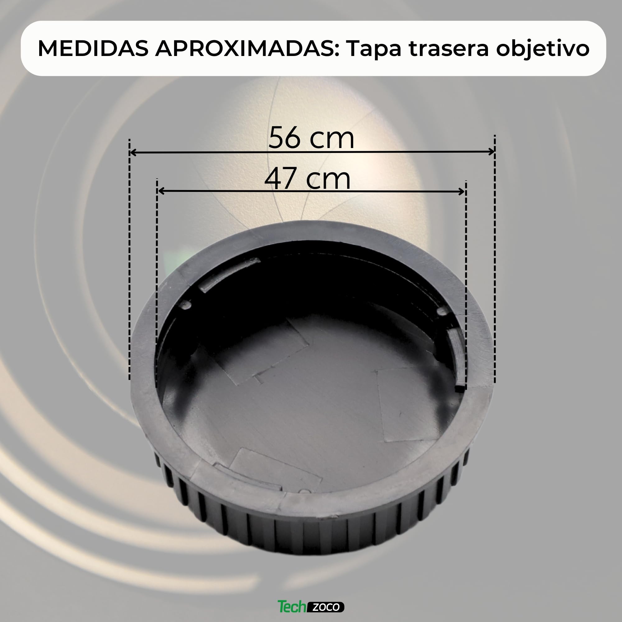 TECHZOCO Coperchio anteriore e coperchio posteriore dell'obiettivo, compatibile con Nikon D7500 D7200 D7100 D7000 D5600 D5300 D5200 D5100 D3500 D3400 D3300 D3200 D3100 D8555 0 D81 0 D800 D750 D600