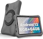 UMIDIGI Tablette pour enfants 10.1" Android 13 Comprimé,8(4+4) GB+64GB jusqu'à 1TB,2.4/5G WiFi 6 Comprimés Android pour les enfants, 8MP+8MP Caméra double,6000mAh,BT5.0, Jeux éducatifs, Contrôle parental
