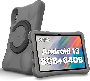 UMIDIGI Kids Tablet Child Tab 10.1" Android 13 Tablet,8(4+4) GB+64GB up to 1TB,2.4/5G WiFi 6 Android Tablets for Kids,8MP+8MP Dual Camera,Quad-Core,6000mAh,BT5.0, Educational Games,Parental Control