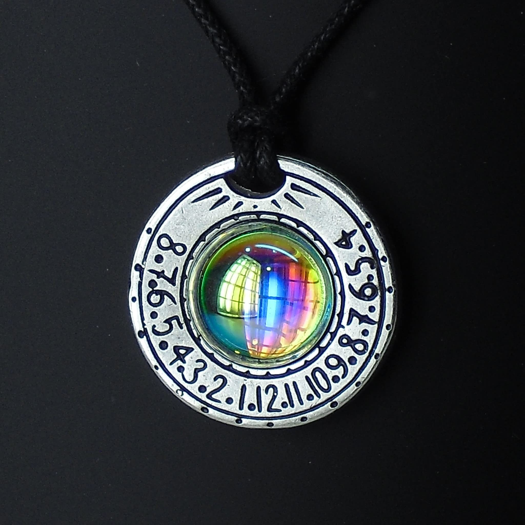 MERCAVIP Sonnenuhr Anhänger Saturn - Äquatoriale Sonnenuhr Mit Baumwollkordel