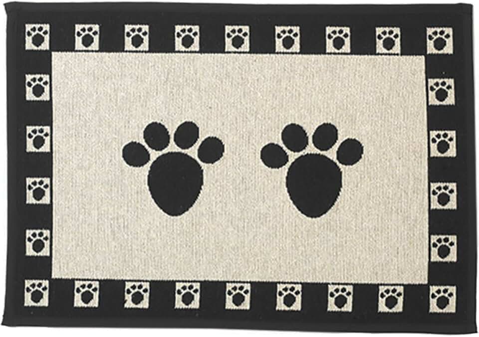 dog print rug
