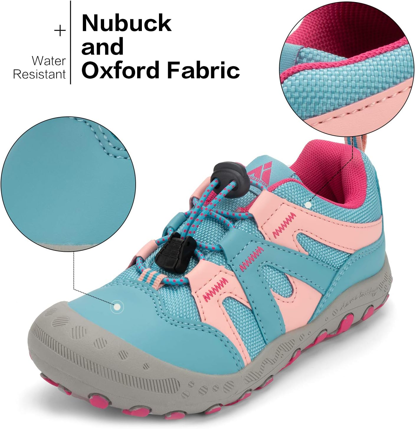 Mishansha Kids Hiking Boots Toddler Girls Boys Hiking Shoes Water-Resistant Anti-Collision Non-Slip Athletic Outdoor Trekking Boots - Image 2