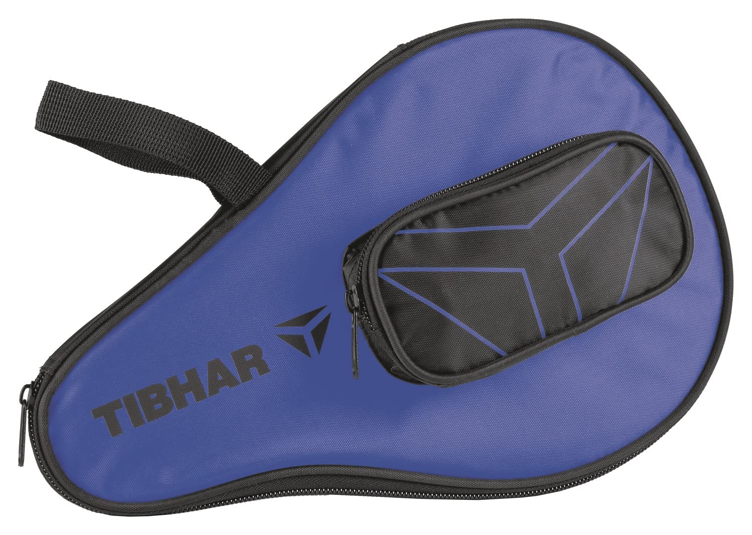 Tibhar Housse pour Raquette de Tennis de Table avec Logo T avec Compartiment pour balles | Sac de Tennis de Table pour 1 Raquette de Tennis de Table