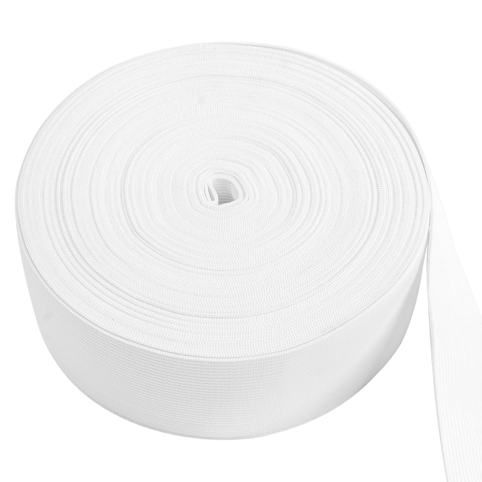Bande élastique de 5 cm pour couture de haute densité blanche