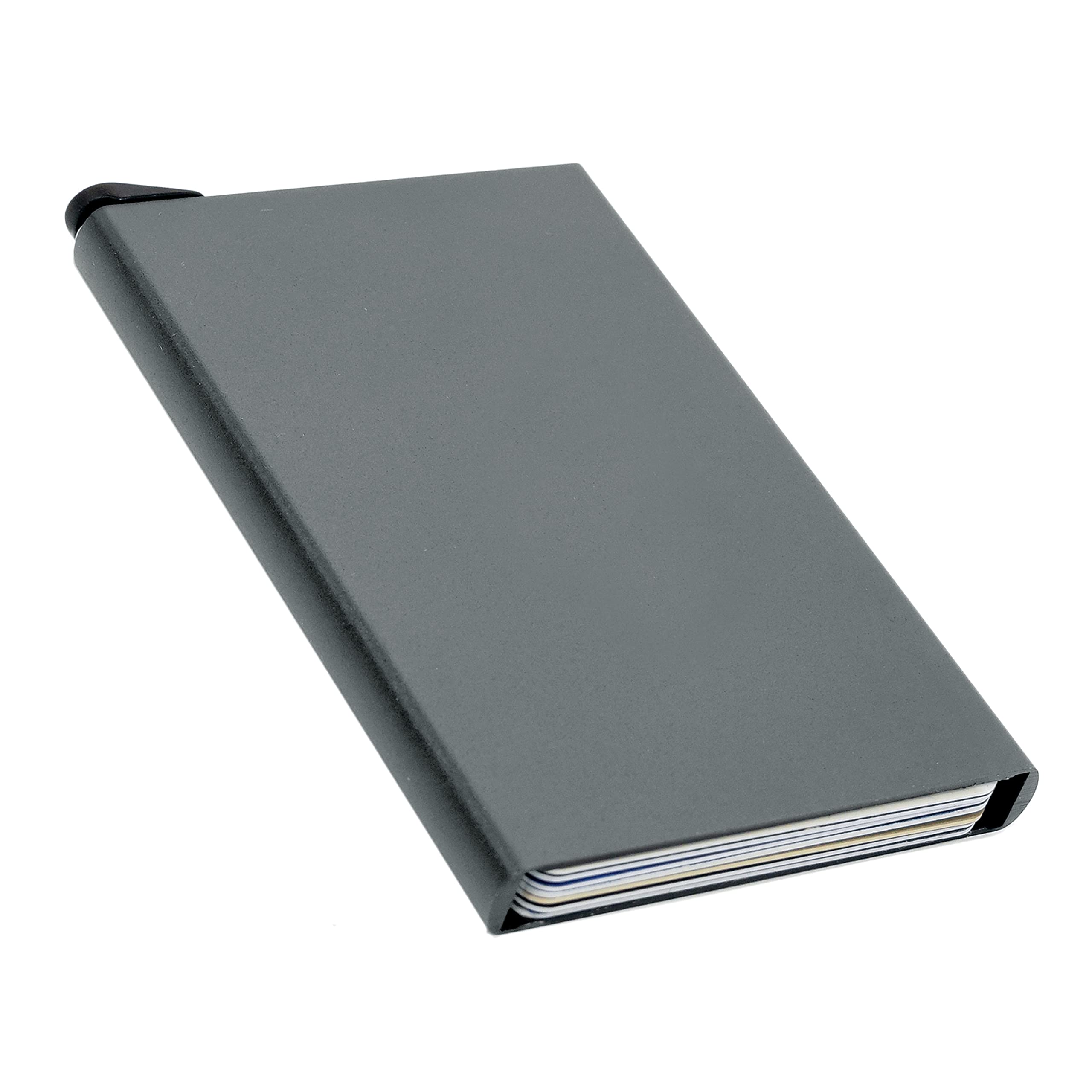 Storite Black Metal RFID Blocking Aluminium Pop Up Slim Credit Or Debit/ATM Card Holder Case for Men & Women - Grey (B09GFDQDCT) Amazon Price History, Amazon Price Tracker