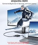 BENFEI HUB USB C 6en1 avec HDMI (4K@60Hz), Ethernet 100Mbps, Alimentation 100W, 1*USB 3.2 10Gbps et 2*USB 2.0, Compatible avec iPhone 16 Pro/Max MacBook iPad Pro iMac S23 XPS17