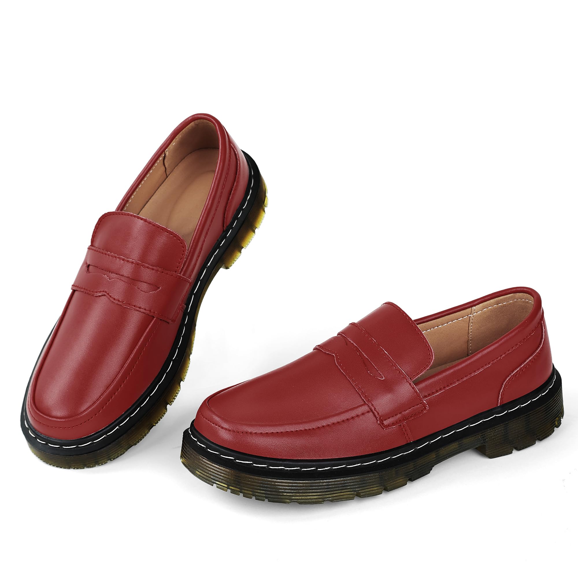 CLAKBLRG Women's Loafers Classic Penny Loafers for Women Fashion Driving Moccasins Women