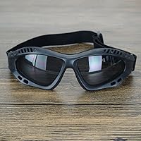 Vista 3 de Viriber Gafas de motocicleta - Gafas de protección UV para exteriores, gafas de combate a prueba de polvo Negro