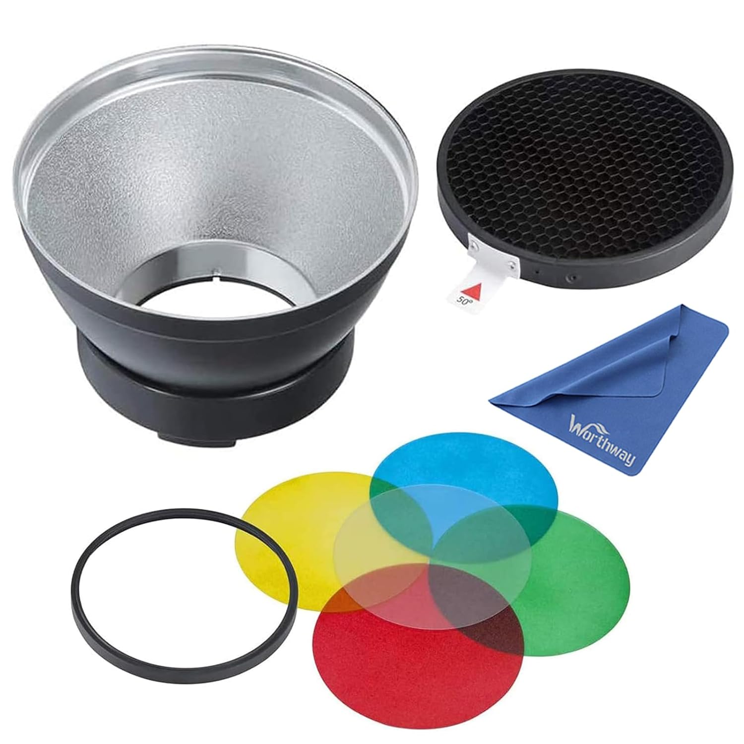 Buy Godox AD-R14 Standard Reflector Diffuser with Honeycomb and Color ...