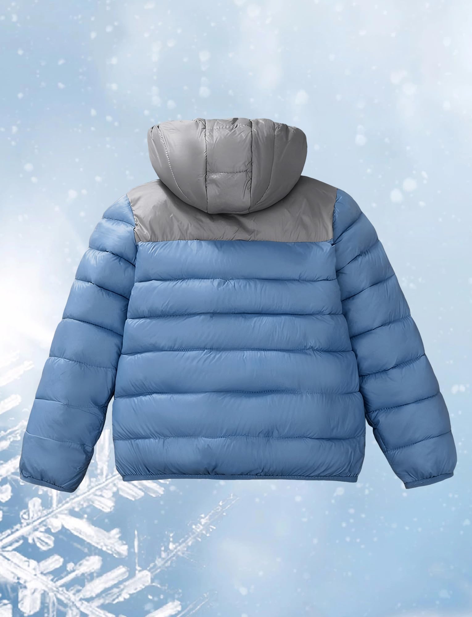 Happy Cherry Garçons Manteaux à Capuche d'Hiver Épais Enfants Veste matelassé Doudoune avec Capuche Imperméable pour Enfant