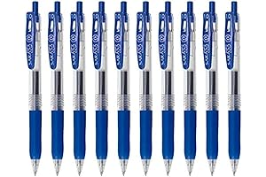Zebra Sarasa 1.0 Retractable Gel Ink Pen, 1.0mm, Blue Ink, 10-Count