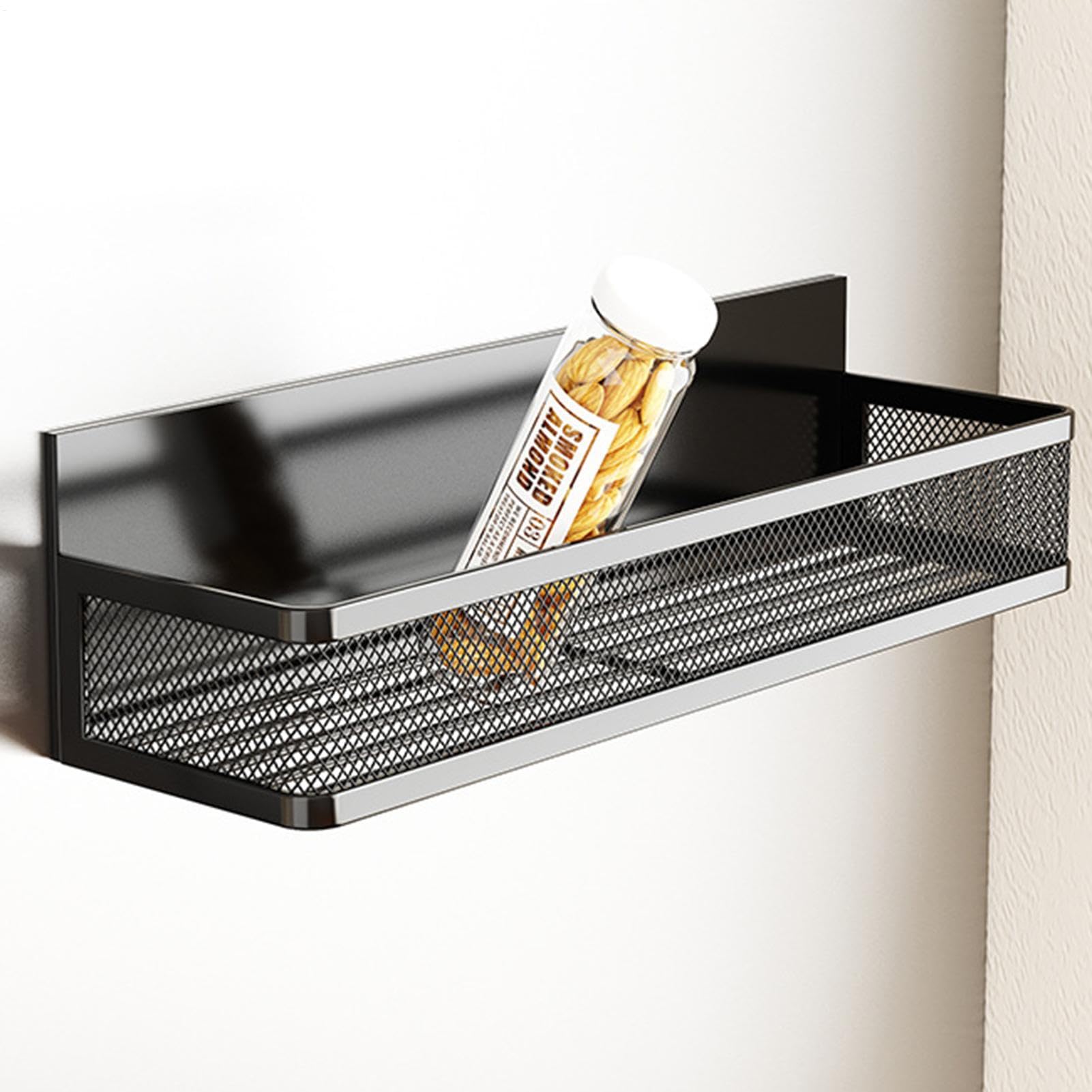 Magnet Gewürzregal Für Kühlschrank 3-Teiliger Metall Organizer Mit Haken | Magnetisches Gewürzregal Für Kühlschrank Für Die Aufbewahrung Von Gläsern Im Küchenschrank Zuhause An Wand Herd Theke Und