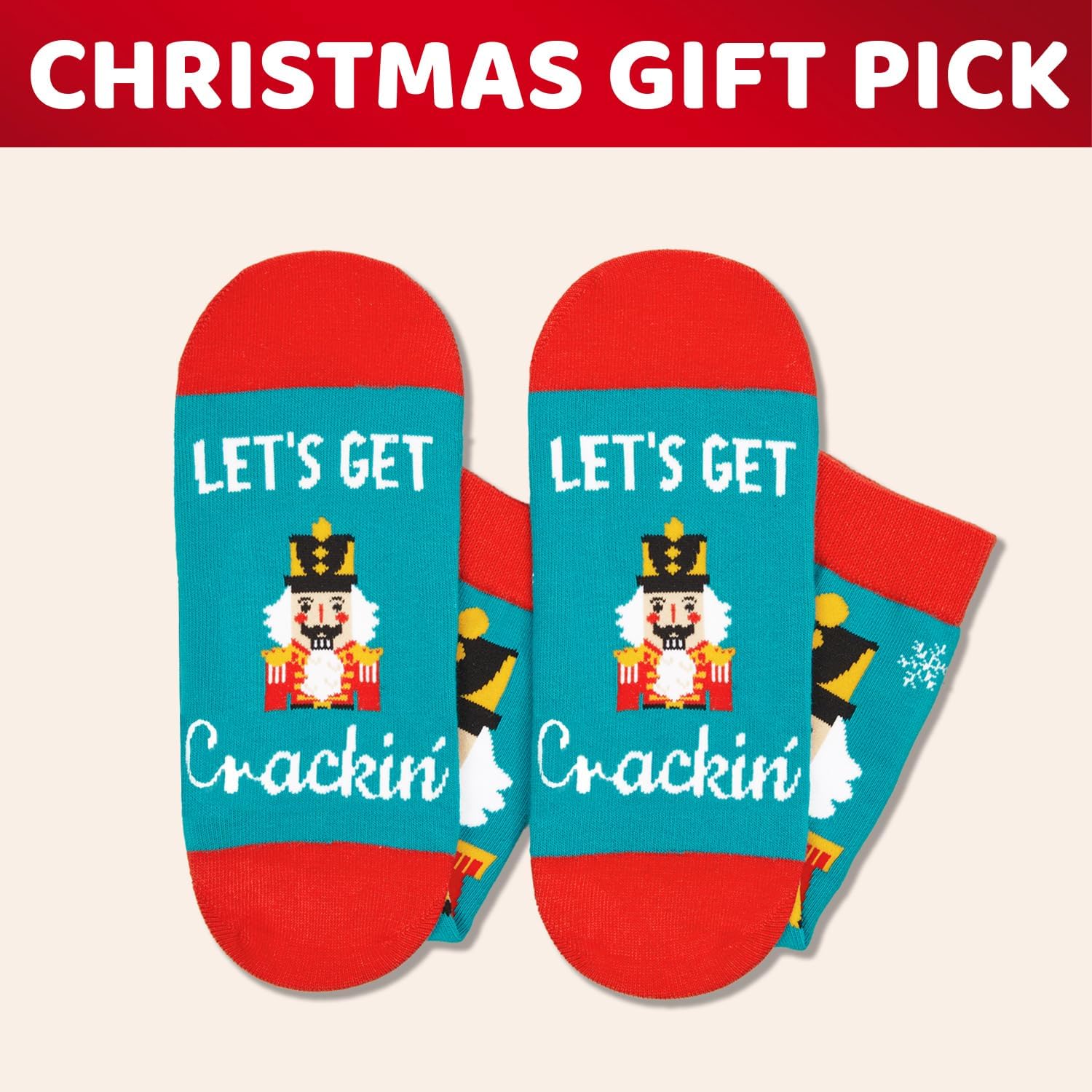 HAPPYPOP Funny Christmas Socks - Xmas Stocking Stuffer Gift Ideas for Holiday Women Men - Image 4