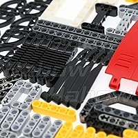 Vista 5 de 820pcs Technic-Parts Axle-Pin-Connector Compatible con Lego-Technic, Technic-Beam Frame Liftarm Bush Technic Panel Plate Shock-Absorber Chain Link