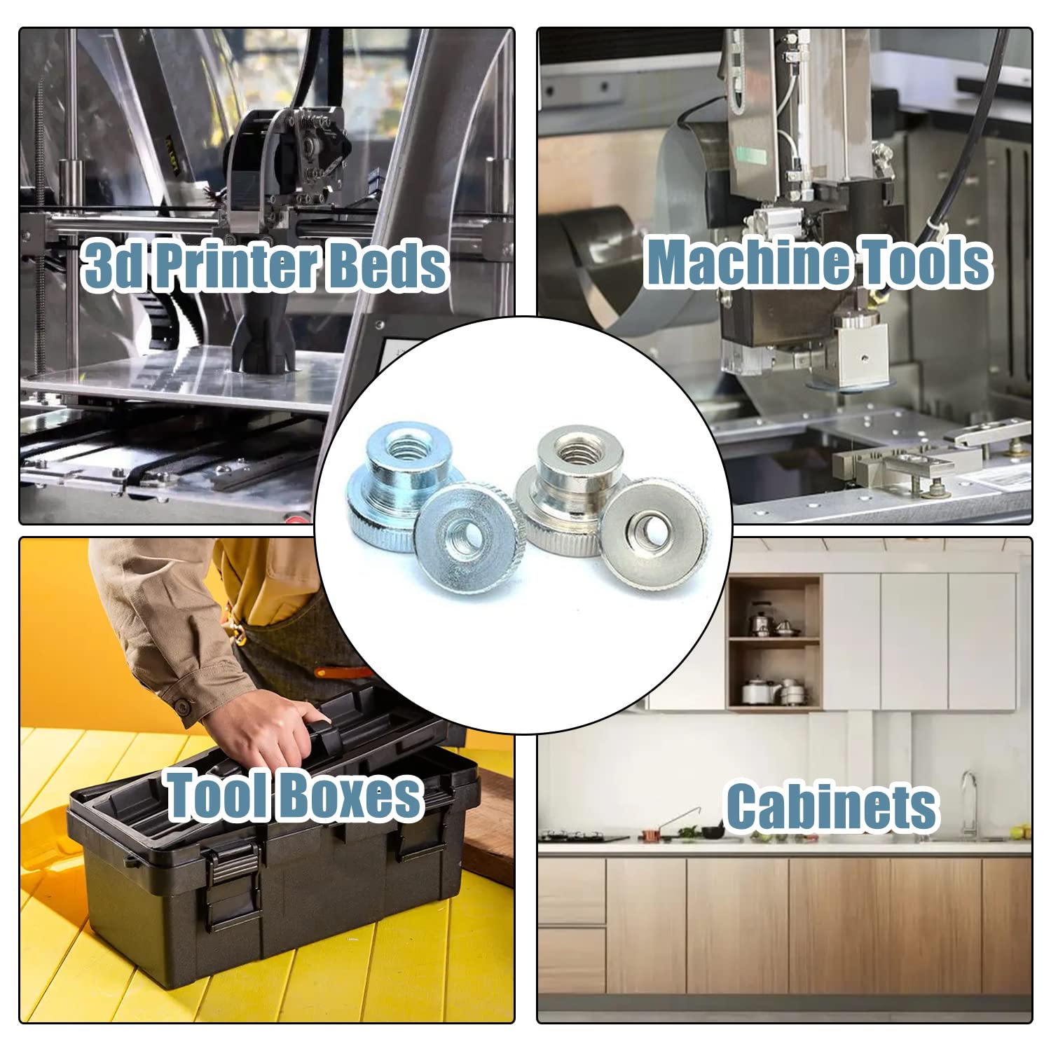 30x M2.5 Rändelmutter Edelstahl - Praktisch Für 3D-Druck & Mehr