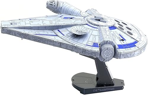 Miniatura 6 de Metal Earth Serie Premium Star Wars Solo Lando's Millennium Falcon 3D Kit de modelo de metal con pinzas Fascinaciones