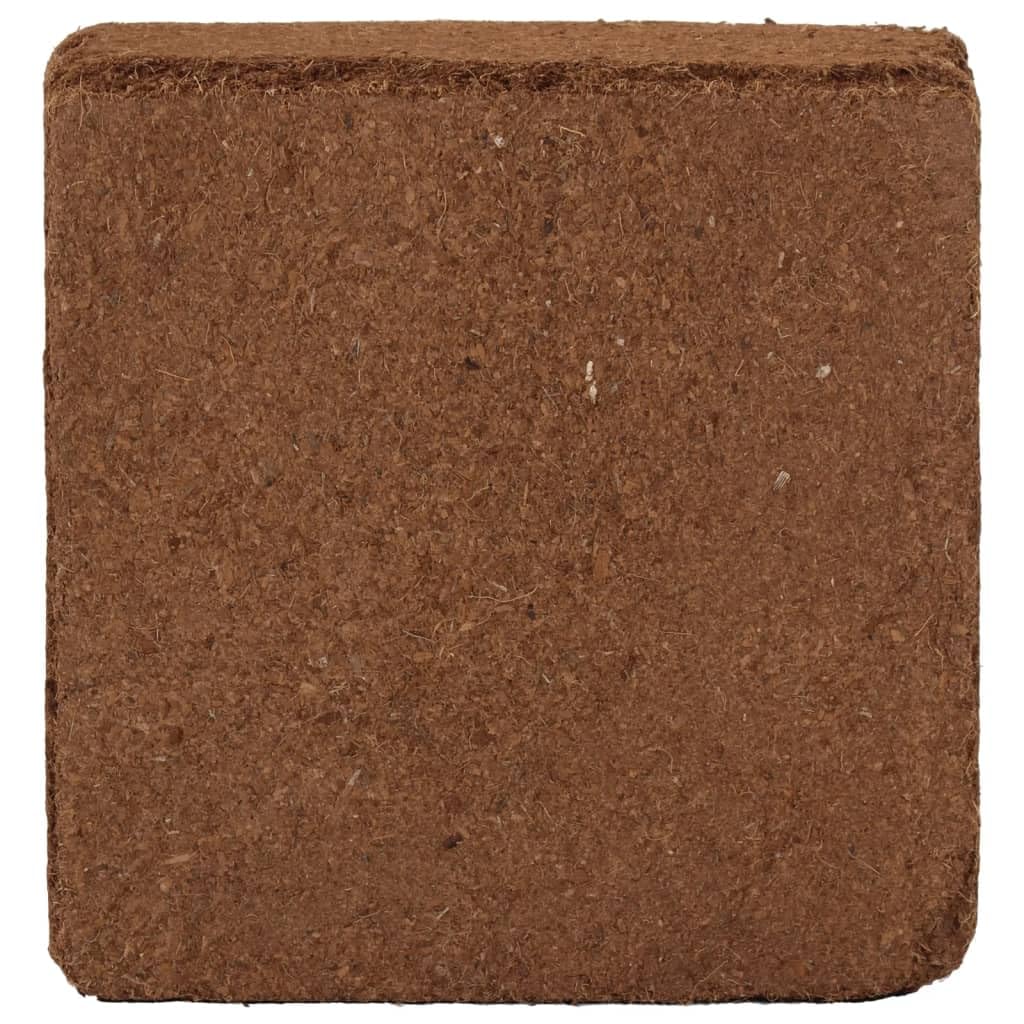 vidaXL Kokosvezelblokken 2 st 5 kg elk 10 kg totaal, kokosblok, kokos compost blok, kokosnootvezel tuin, kokosvezel tuin, kweek kokosvezel