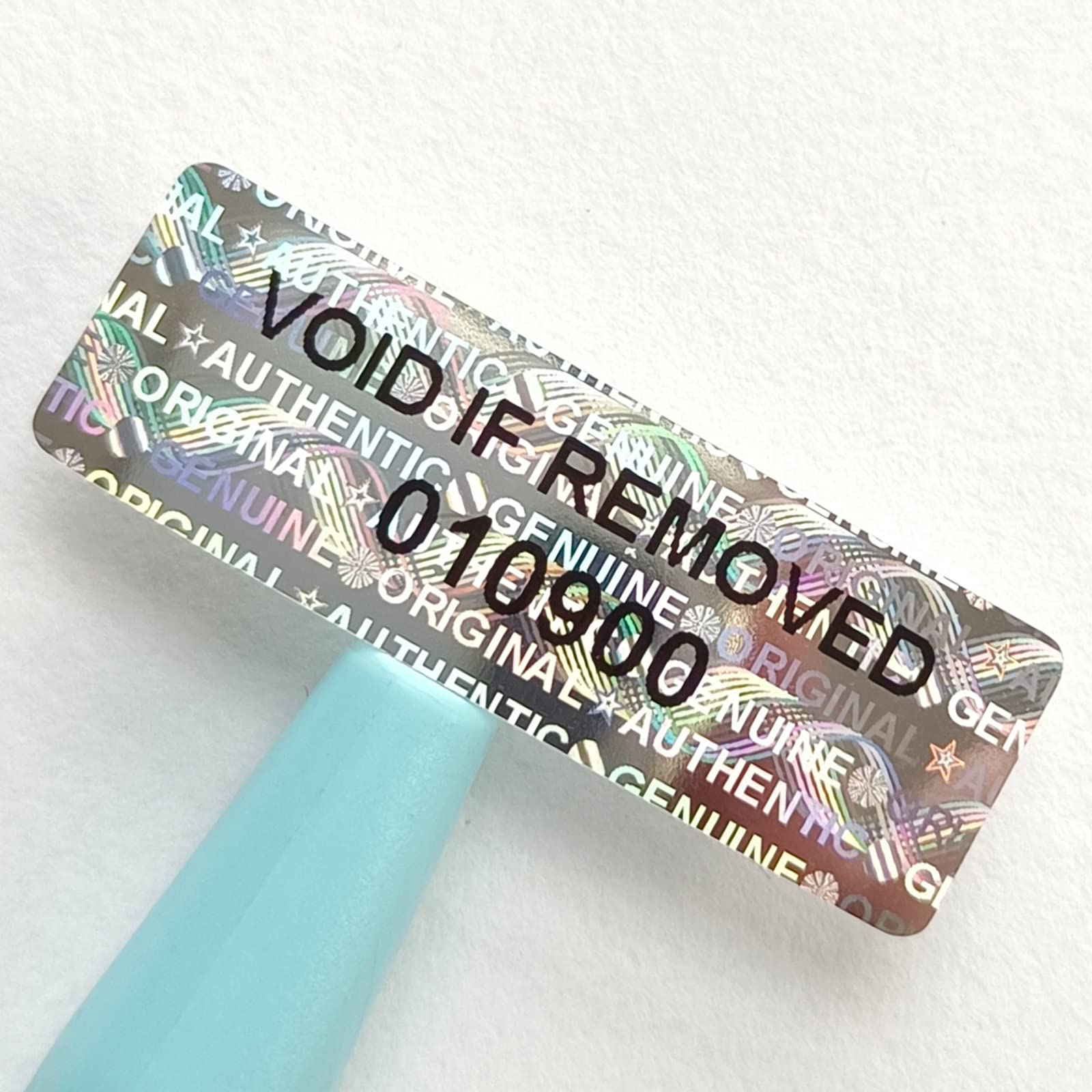 GQYHLABO Hologram Stickers with Serial Number Security Labels Warranty Void Seal Tamper evident Labels Tamper Proof Stickers for Envelopes, Box and Packaging(1.2 X 0.4 Inch,350 pcs,GQYH)