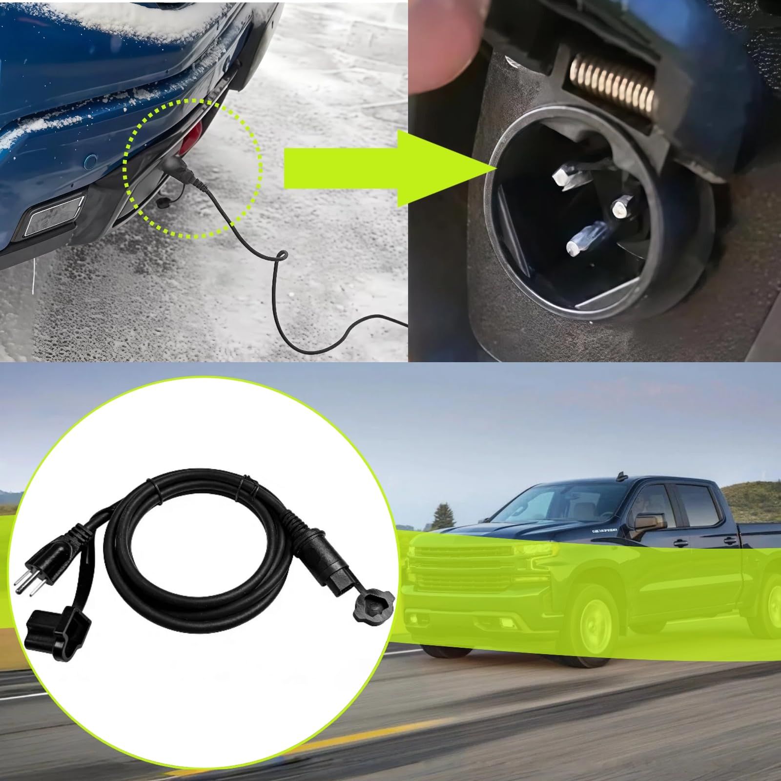 84564686 - Cable de extensión para calentador de refrigerante de bloque de motor para Chevrolet Silverado 1500/LD/LTD 2020-2024 y Silverado 2500/3500 HD Duramax Trucks para GMC Sierra Yukon Buick