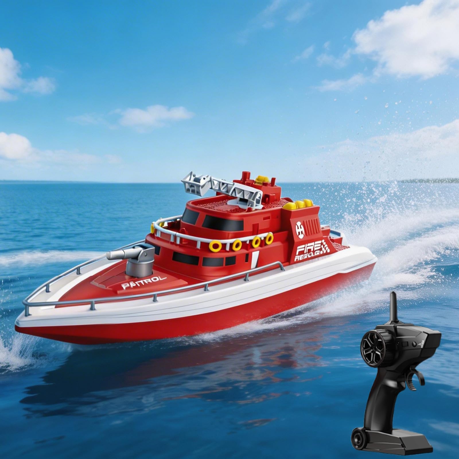 Barco RC Impermeable De 2.4 GHz Con Doble Hélice Y Evitación De Obstáculos | 4 Vías Para Piscina Y Lago, 40 Min De Autonomía