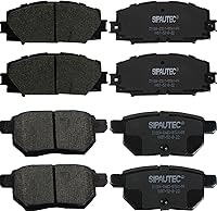 Vista 22 de Juego de pastillas de freno delanteras y traseras de 4 ruedas de repuesto de pastillas de freno de disco de cerámica para Nissan Pathfinder