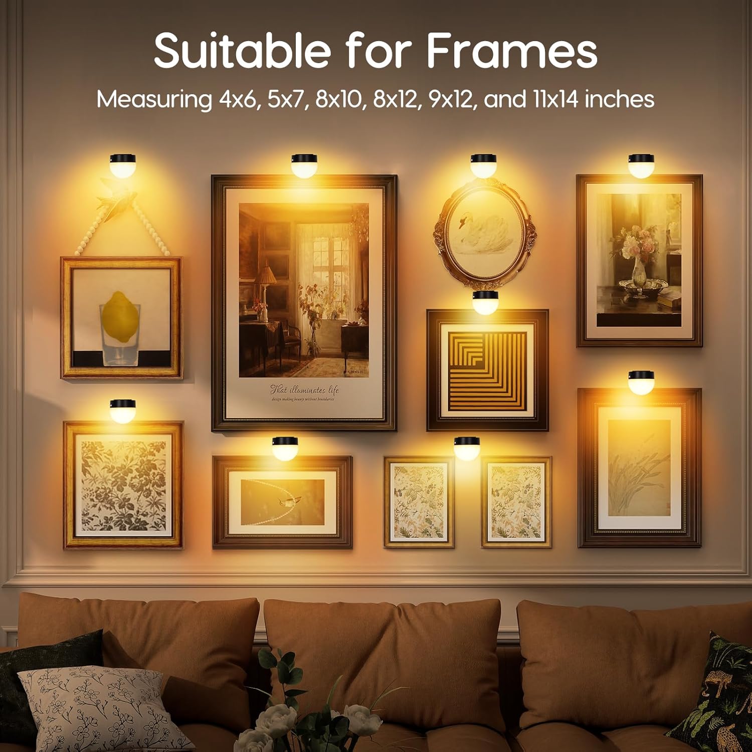 3Pack Picture Light for Wall with Remote Control 3 Lighting Colors Painting Lighting 300lumens Brightness Dimmable with Timer Auto-Off for Gallery Artwork Display Puck Closet