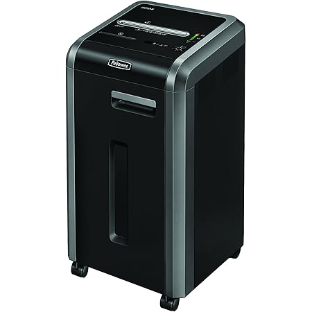 Fellowes Powershred 225Mi 100% Jam Proof 16-Sheet Micro-Cut Commercial Grade Paper Shredder (4620001), Black