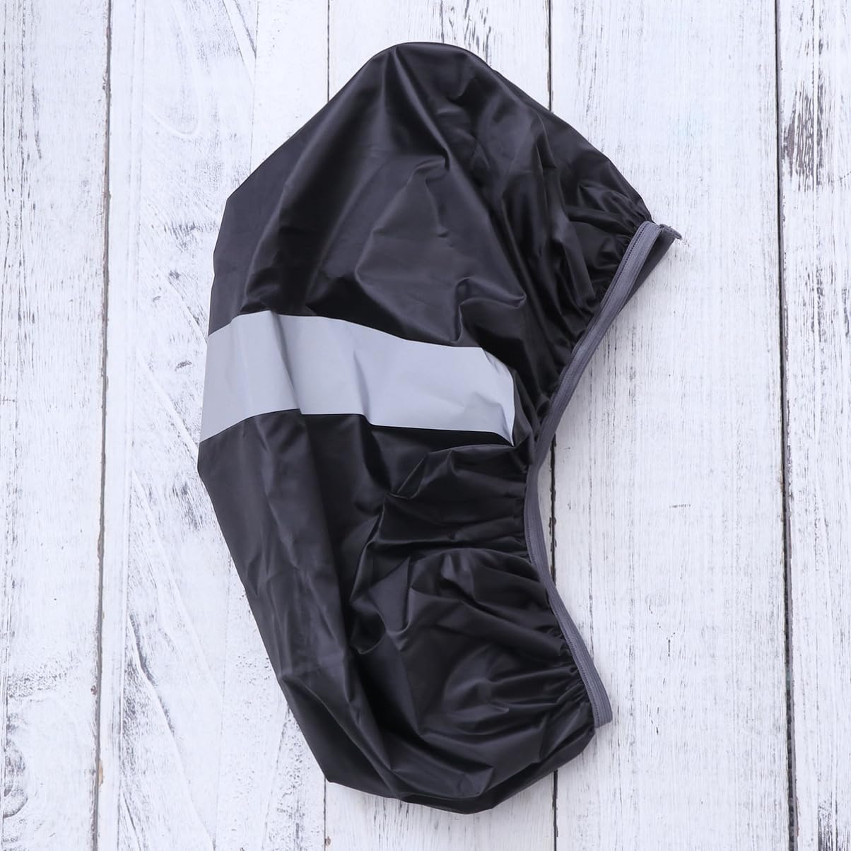 SUPVOX Backpack Rain Cover with Reflective Stripe Bag Protector for Hiking Camping Cycling Durable and Lightweight Rainproof Shield Black