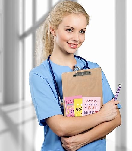 Miniatura 3 de Juego de 24 bolígrafos para enfermera, regalos para enfermera, mini diarios para enfermera, cuaderno de enfermería, bolígrafos motivacionales para