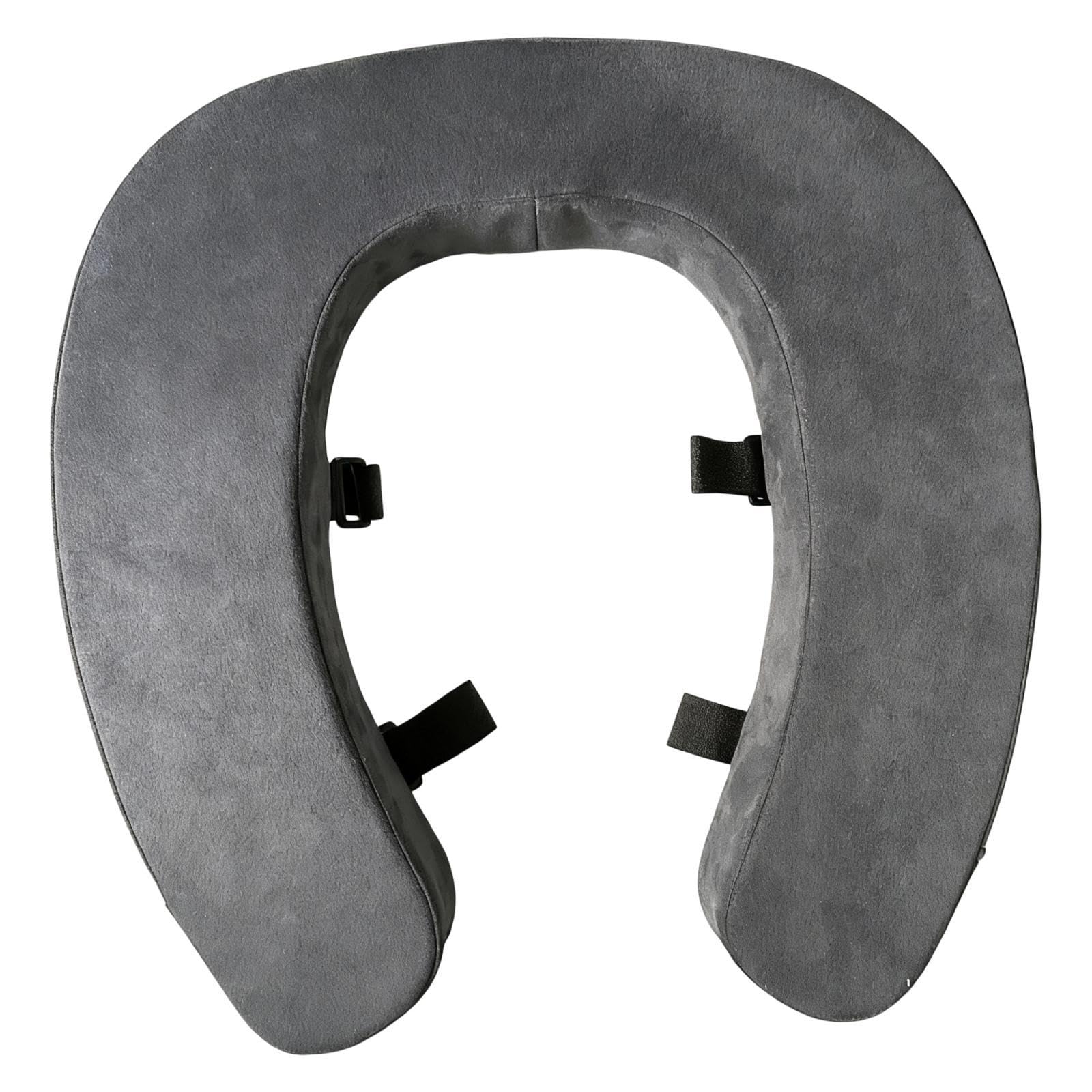 Baoblaze Cuscino per sedile WC rialzato, coprisedile WC più spesso, imbottito in spugna, riutilizzabile, universale, sollevatore rialzato per appartamento, Grigio