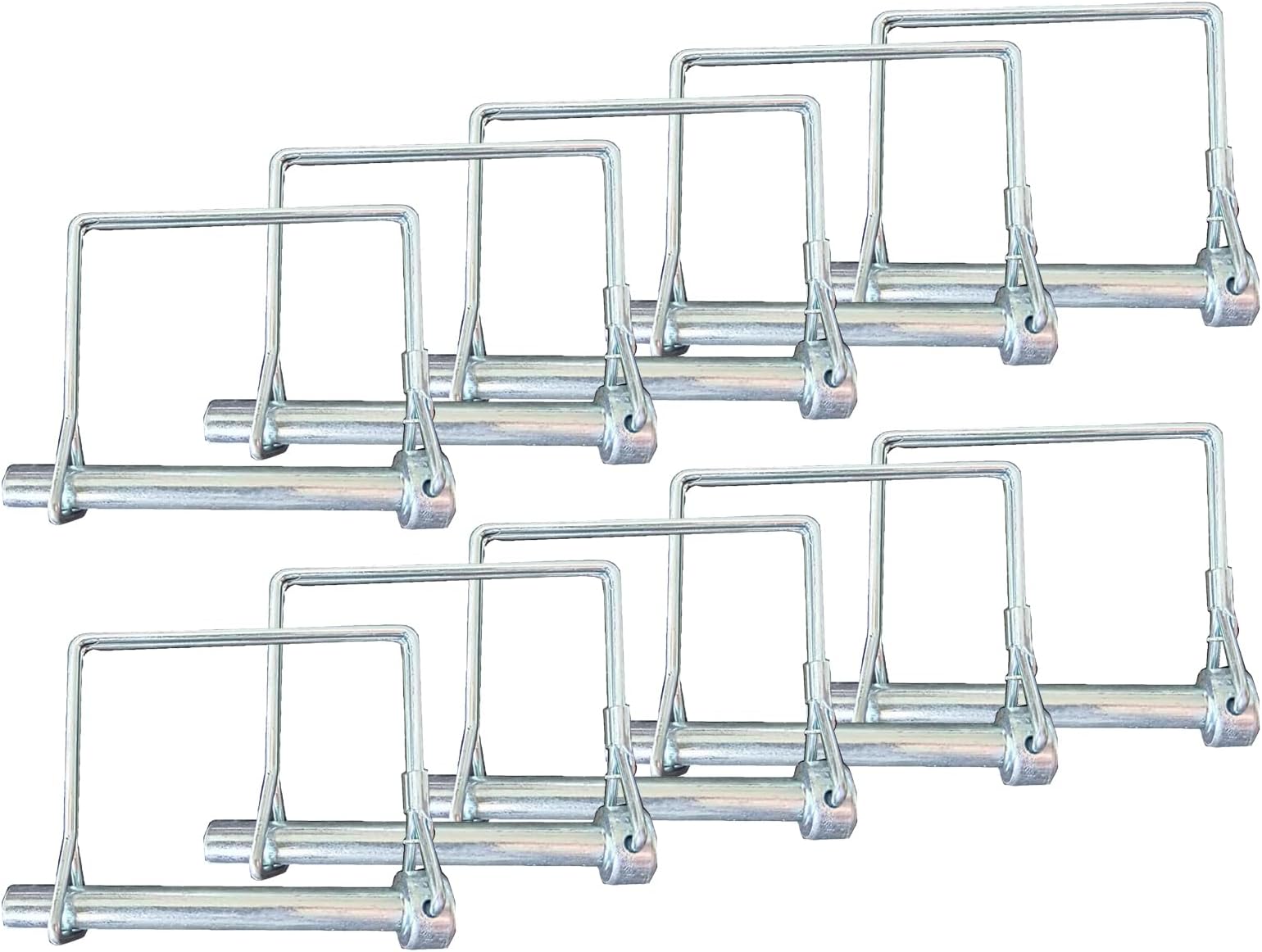 Trailer Latch Pin - Square Locking Hardware,Safety Coupler Pin - for Lawn Mower Agricultural Equipment Garden Tractor Construction Farm