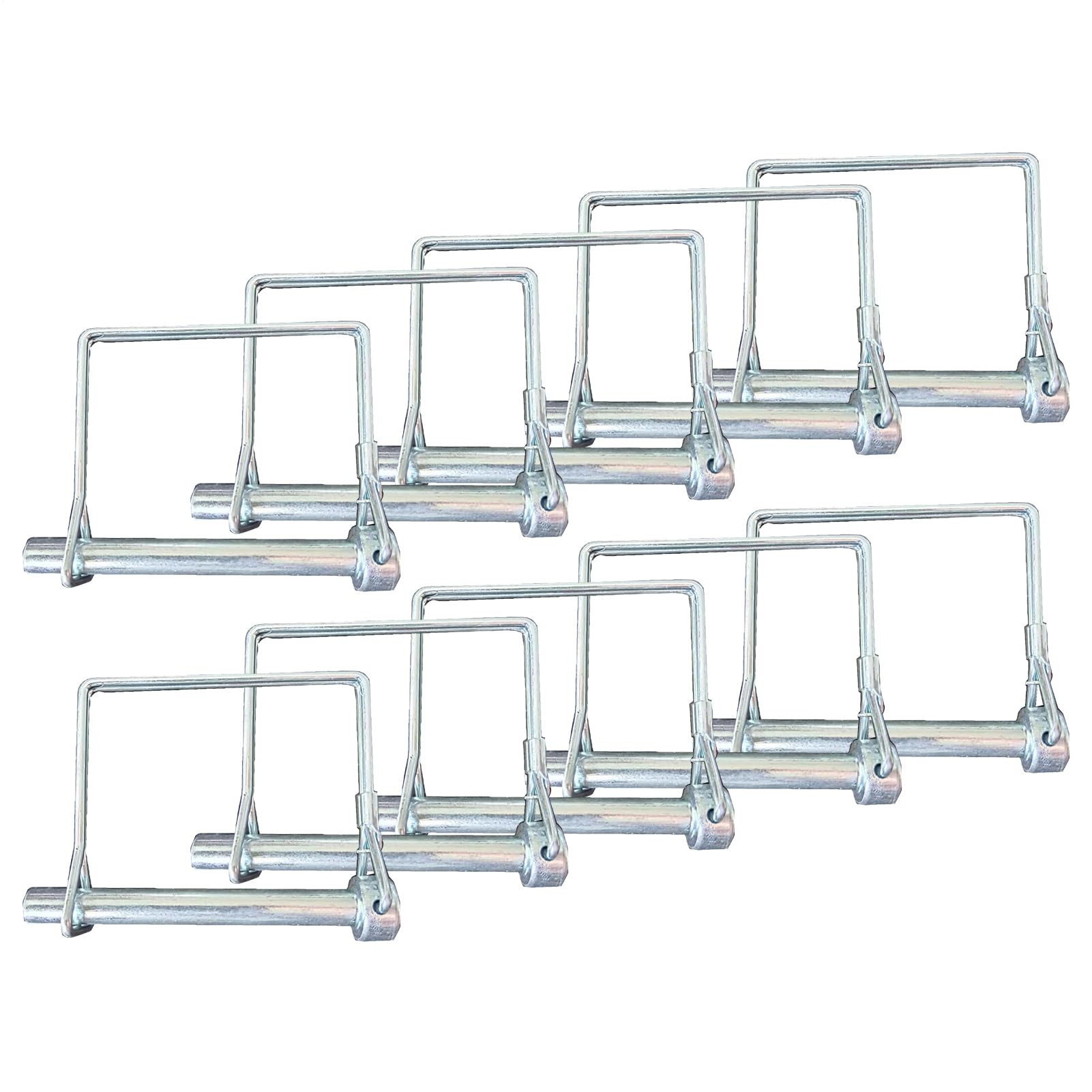 Trailer Latch Pin - Square Locking Hardware,Safety Coupler Pin - for Lawn Mower Agricultural Equipment Garden Tractor Construction Farm