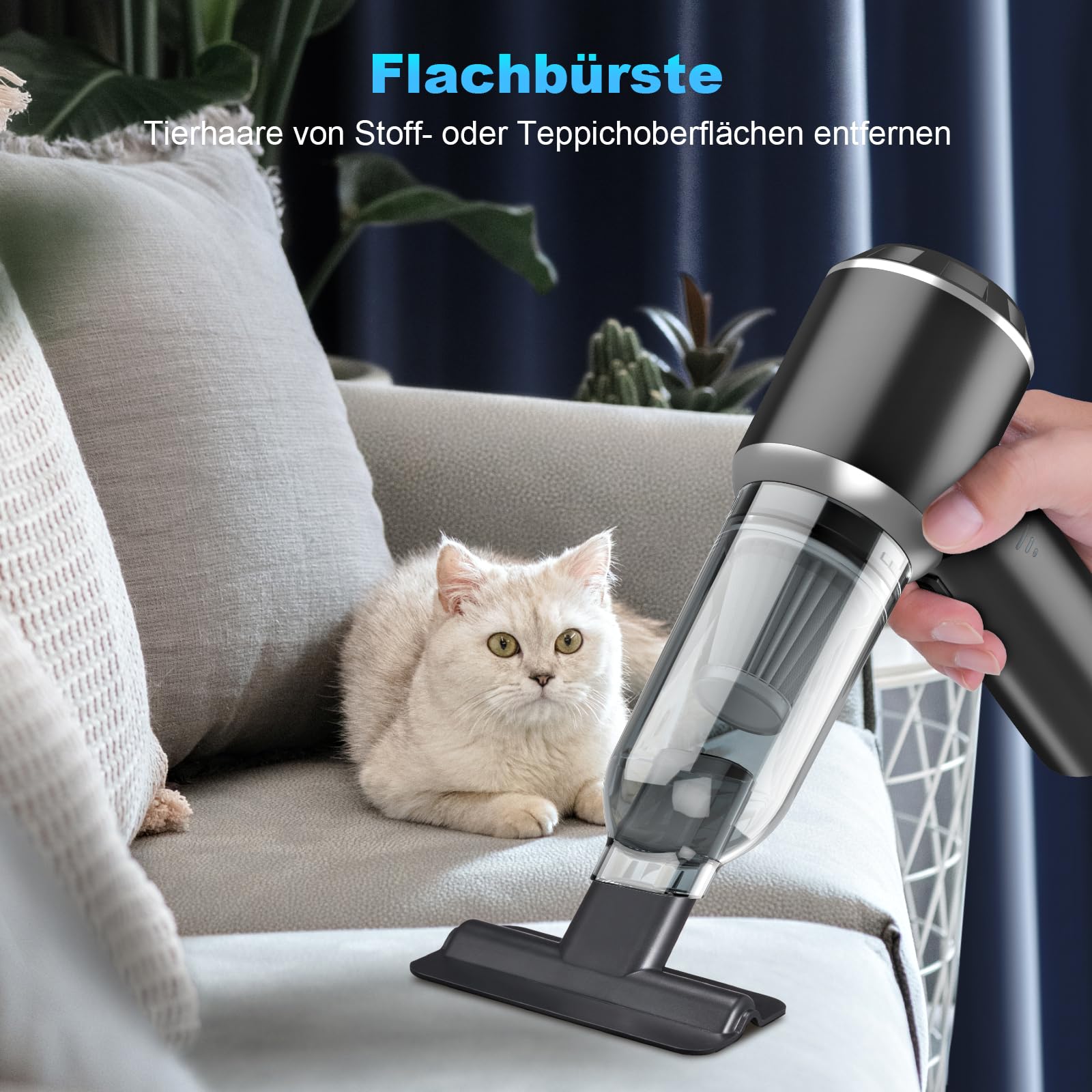 2-in-1 Handstaubsauger Akku 28000PA Kabellos Auto Staubsauger Stark 3-Gang 240000 U/min Elektrische Staubgebläse