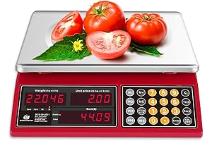 Balanza digital para uso comercial, pesa hasta 30 kilos, precisa y recargable