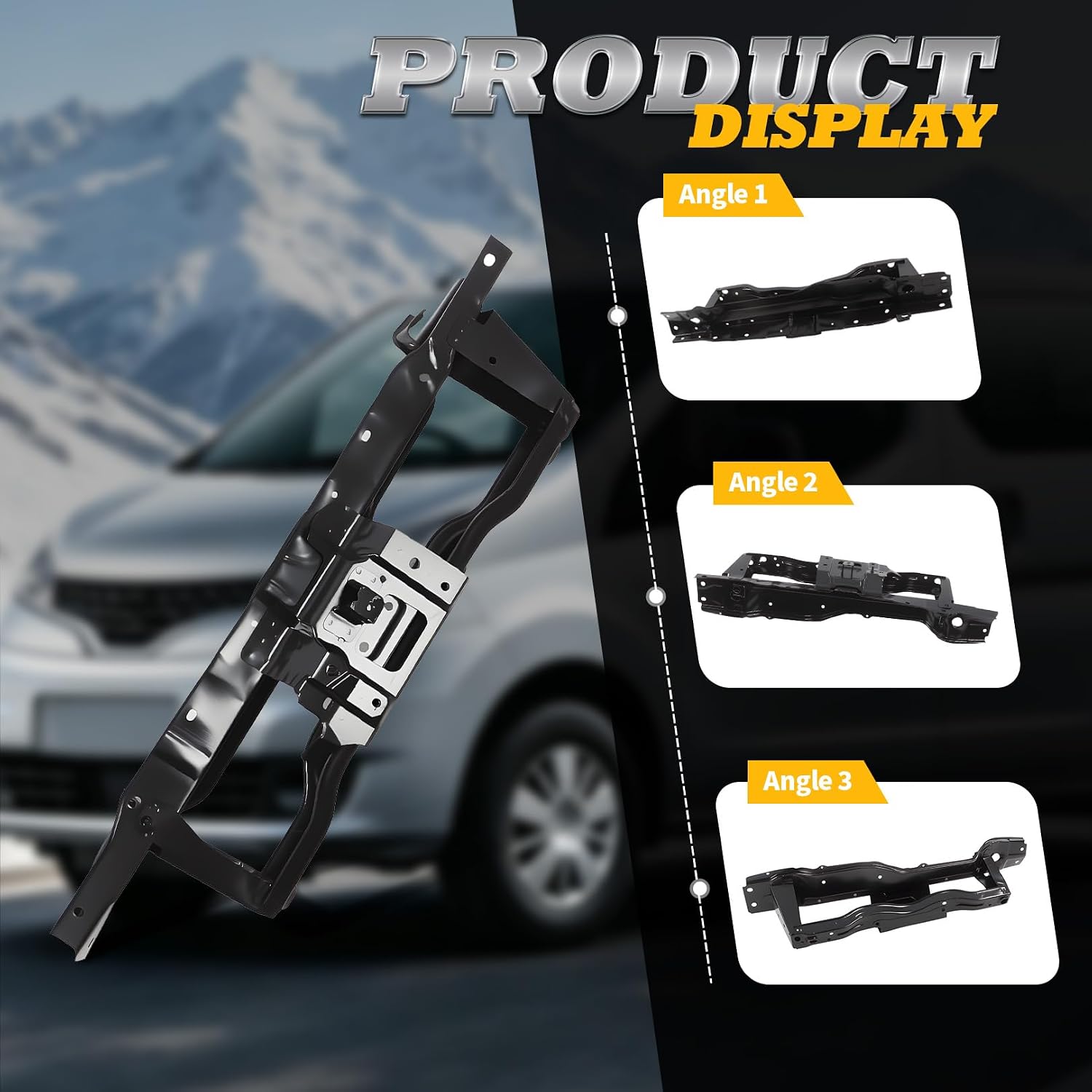 NI1225217 Radiator Support Compatible with NV200 2013-2021 F25113LMMA Center Upper Tie Bar